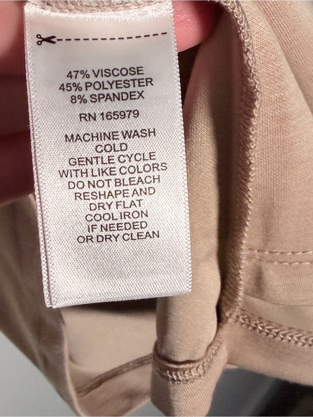 Cupio Beige Scoop Neck Short Sleeve Top - Picture 7 of 10